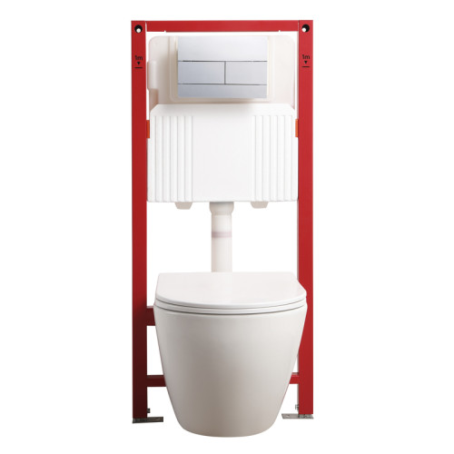Комплект: Mixxus Premium Ellipse-SET-2102 (2 ящ) Унітаз система змиву Tornado 3.0+ Інсталяція Koer KT-0404 + панель KT-0604-01 Chrome (MP6690)