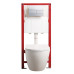 Комплект: Mixxus Premium Ellipse-SET-2102 (2 ящ) Унітаз система змиву Tornado 3.0+ Інсталяція Koer KT-0404 + панель KT-0604-01 Chrome (MP6690)