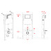 Комплект: Mixxus Premium Ellipse-SET-2102 (2 ящ) Унітаз система змиву Tornado 3.0+ Інсталяція Koer KT-0404 + панель KT-0604-01 Chrome (MP6690)