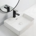 Раковина підвісна-накладна Mixxus Premium QUADRO-0203 500x420x130mm (отвір під змішувач, перелив) (MP6718)