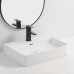 Раковина підвісна-накладна Mixxus Premium QUADRO-0204 600x420x130mm (отвір під змішувач, перелив) (MP6719)