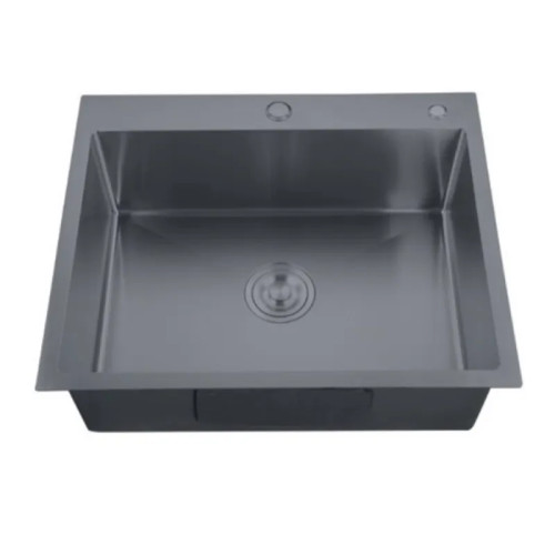 Мийка Zerix ZH5050-215 Nano-Black (3.0/0.8) з нержавіючої сталі (MX1582)