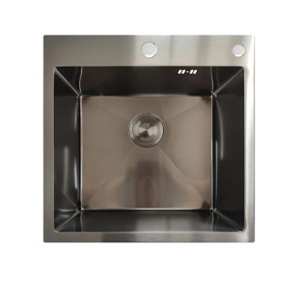 Мийка MIXXUS MH5050 DECOR GRAPHITE (MH5050 DECOR NANO-BLACK) (3.0/0.8) з нерж. сталі (колір графіт) (MX1929)