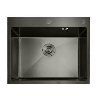 Мийка MIXXUS MH5843 GRAPHITE (MH5843 NANO-BLACK) (3.0/0.8) з нерж. сталі (колір графіт) (MX1931)