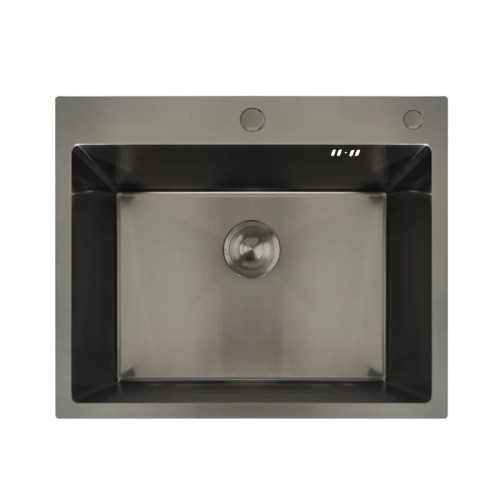 Мойка MIXXUS MH6050 GRAPHITE (MH6050 NANO-BLACK) (3.0/0.8) из нерж. стали (цвет графит) (MX1933)