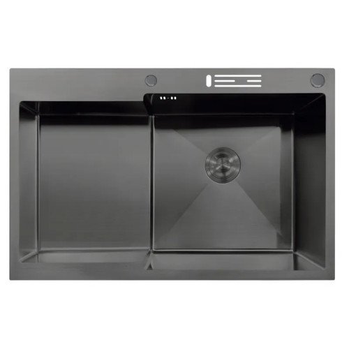 Мийка MIXXUS MH7849R-HK GRAPHITE (MH7849R-HK NANO-BLACK)(3.0/0.9) з нержавіючої сталі 