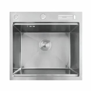 Мийка Mixxus MH5050 NANO-SILVER (3.0/0.8) з н.ст. зі сходинкою для суш., з підст. під ножі (нерж.) (MX1939)