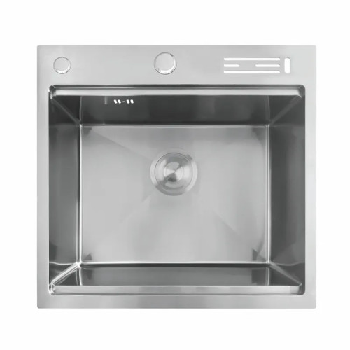 Мийка Mixxus MH5050 NANO-SILVER (3.0/0.8) з н.ст. зі сходинкою для суш., з підст. під ножі (нерж.) (MX1939)