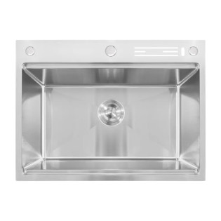 Мийка Mixxus MH7050 NANO-SILVER (3.0/0.8) з н.ст. зі сходинкою для суш., з підст. під ножі (нерж.) (MX1943)
