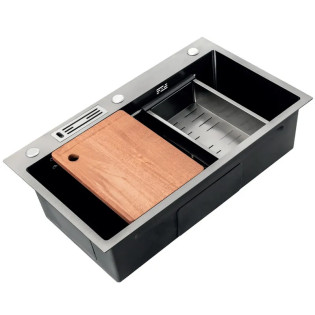 Мийка Mixxus Premium MH7545-SET-05 NANO-SILVER (3.0/0.8) комплект (нержавіюча сталь) (MX9634)
