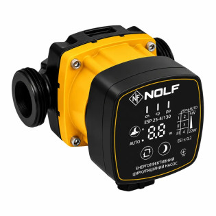 Насос циркуляційний NOLF ESP 25-4/130, H=4М, Q=50л/хв, P=22 Вт енергозберігаючий, обмотка-мідь (NF3405)