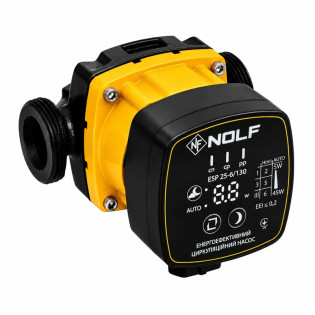Насос циркуляційний NOLF ESP 25-6/130, H=6М, Q=55л/хв, P=45 Вт енергозберігаючий, обмотка-мідь (NF3407)