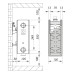 Сталевий радіатор KOER 22x300x800B (1021 Вт, 12,68 кг, нижнє підключення, з термоклапаном) (RAD101)