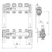 Коллектор с термостатическими и запорными клапанами Roho R805-03 - 1