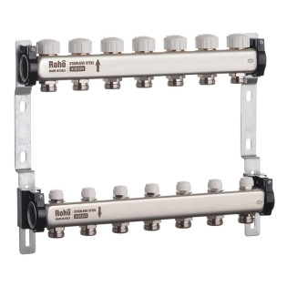 Коллектор с термостатическими и запорными клапанами Roho R805-07 - 1