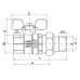 Кран із американкою прямий Roho R105-100 - 1