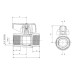 Кран кульовий ГАЗ, Roho R211-050G - 1/2