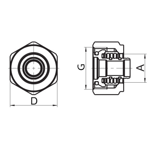 Євроконус Roho R581-075 - 3/4