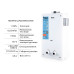 Колонка газова димохідна Thermo Alliance JSD20-10GE 10 л панель зі скла White