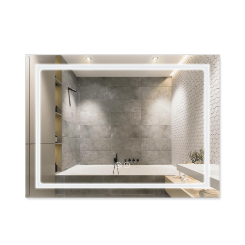 Дзеркало Qtap Mideya (DC-F904) 800х600 з LED-підсвічуванням Touch, з диммером QT2078F904W