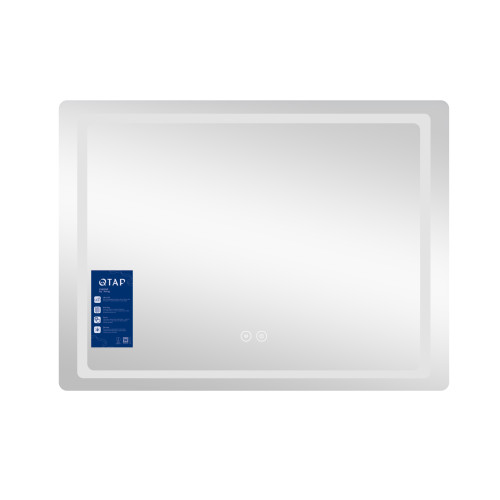 Дзеркало Qtap Mideya (DC-F908) 800х600 з LED-підсвічуванням Touch, з диммером QT2078F908W