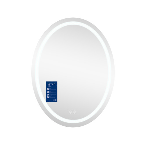 Дзеркало Qtap Mideya (DC-F801) 600х800 з LED-підсвічуванням Touch, з антизапітнінням, диммером QT2078F801W