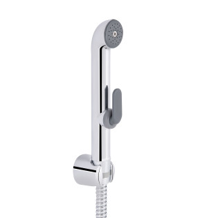 Набір для гігієнічного душу Qtap Inspai-Varius округлий QTSETCRMA021 Chrome/Grey (Set)