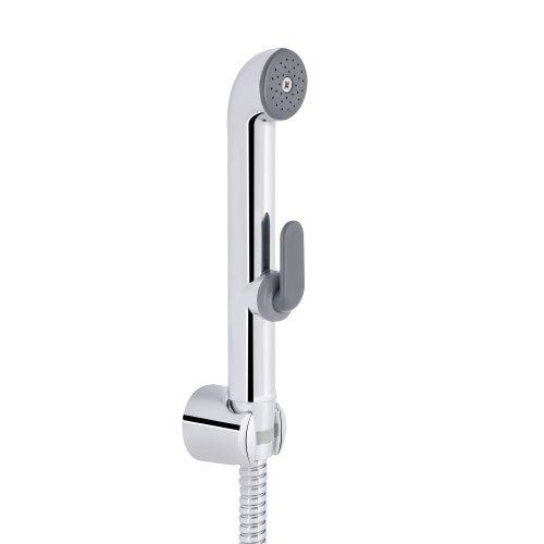 Набір для гігієнічного душу Qtap Inspai-Varius округлий QTSETCRMA021 Chrome/Grey (Set)