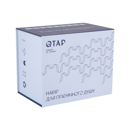 Набір для гігієнічного душу Qtap Inspai-Varius округлий QTINSVARCRMV00440001 Chrome