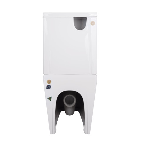 Унітаз-компакт Qtap Crow безободковий з сидінням Soft-close QT05222170W