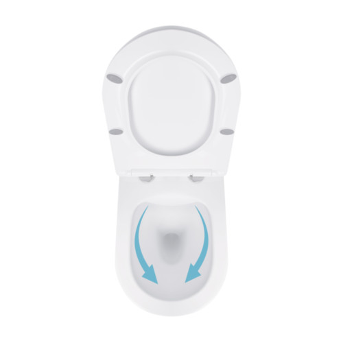 Унітаз підвісний Qtap Jay безободковий з сидінням Soft-close QT07335176W