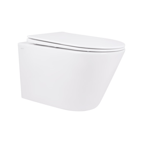 Унітаз підвісний Qtap Swan безободковий з сидінням Soft-close QT16335178W