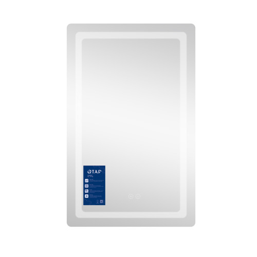 Дзеркало Qtap Mideya (DC-F911) 500х800 з LED-підсвічуванням Touch, з антизапітнінням, диммером QT2078F911W