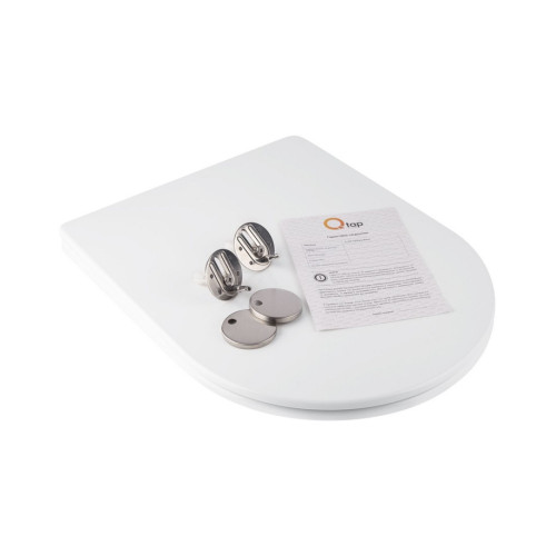 Сидіння для унітазу Qtap (Jay 520,640, Swan 520,640) з мікроліфтом Slim QT1699SC5176W