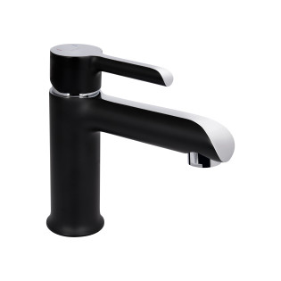 Змішувач для раковини Qtap Grand QTGRABCR001F Chrome/Black