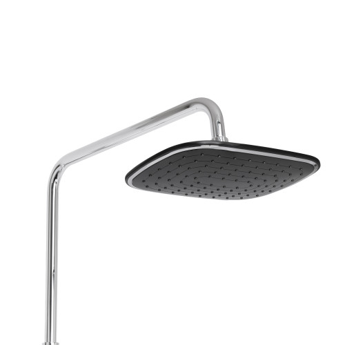 Душова система універсальна Qtap Grand на три споживачі (з виливом) QTGRABCR1004 Chrome/Black