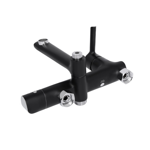 Душова система універсальна Qtap Grand на три споживачі (з виливом) QTGRABCR1004 Chrome/Black