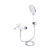 Змішувач для ванни Qtap Grand (з душовим гарнітуром) QTGRAWCR006 Chrome/White
