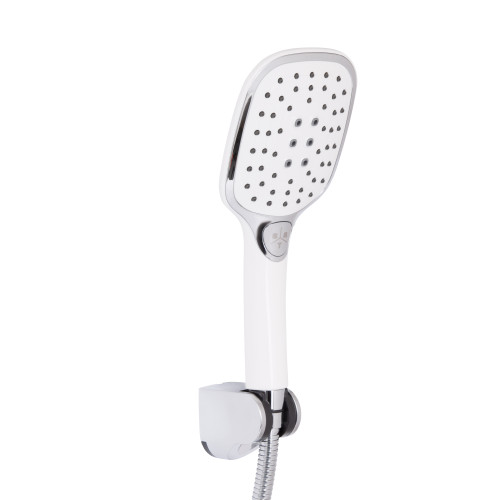Змішувач для ванни Qtap Grand (з душовим гарнітуром) QTGRAWCR006 Chrome/White