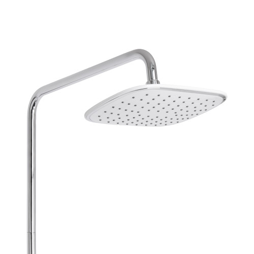 Душова система універсальна Qtap Grand на три споживачі (з виливом) QTGRAWCR1004 Chrome/White