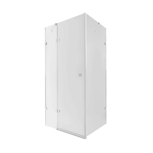 Душова кабіна Qtap Capricorn CRM1018RC6 100х80 см, скло Clear 6 мм, CalcLess, без піддону