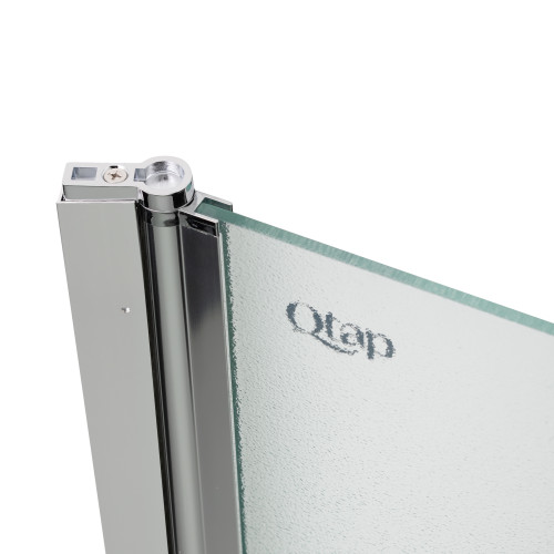 Штора на ванну Qtap Standard CRM407513APL скло Pear 6 мм, 75х140 см, ліва