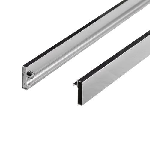 Душові двері в нішу Qtap Taurus CRM201-11.C6 97-108x200 см, скло Clear 6 мм, покриття CalcLess
