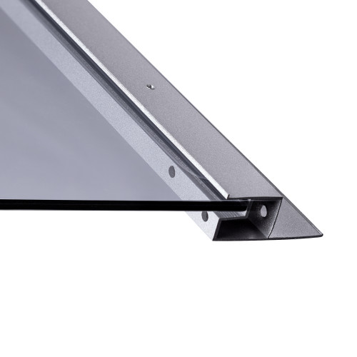 Душовий бокс Lidz Tani SB90x90.SAT.LOW.GR, скло тоноване 4 мм