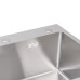 Мийка для кухні інтегрована Lidz Handmade H6050 (LDH6050BRU35371) Brushed Steel 3,0/1,0 мм
