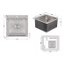 Мийка для кухні інтегрована Lidz Handmade H5050 (LDH5050BRU35375) Brushed Steel 3,0/1,0 мм