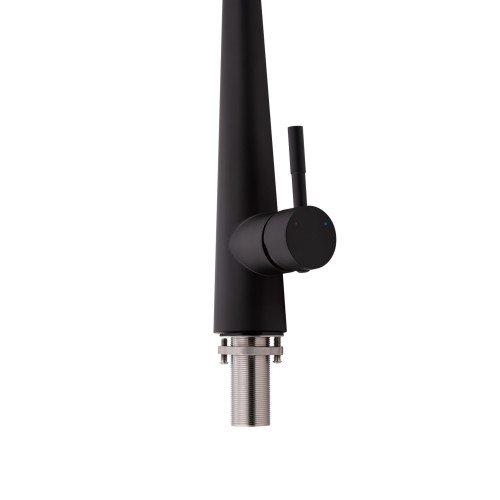 Змішувач для кухні Qtap Evicka з висувним зливом QTEVI9135103UB Black Matt