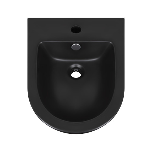 Біде підвісне Qtap Robin 495х370х325 Matt black QT1355046FMB
