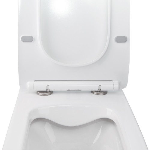 Готове рішення Qtap для ванної кімнати: підвісний унітаз Crow Rimless 520х360х290 + комплект інсталяції Nest 4 в 1 (лінійна клавіша Chrome)