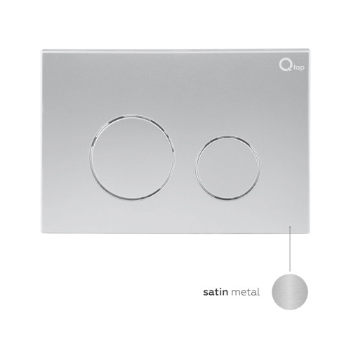 Готове рішення Qtap для ванної кімнати: унітаз підвісний Swan Rimless 520х360х320 + комплект інсталяції Nest 4 в 1 (кругла клавіша Satin)